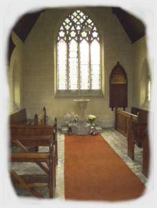 Cemetery Chapel interior - east view               